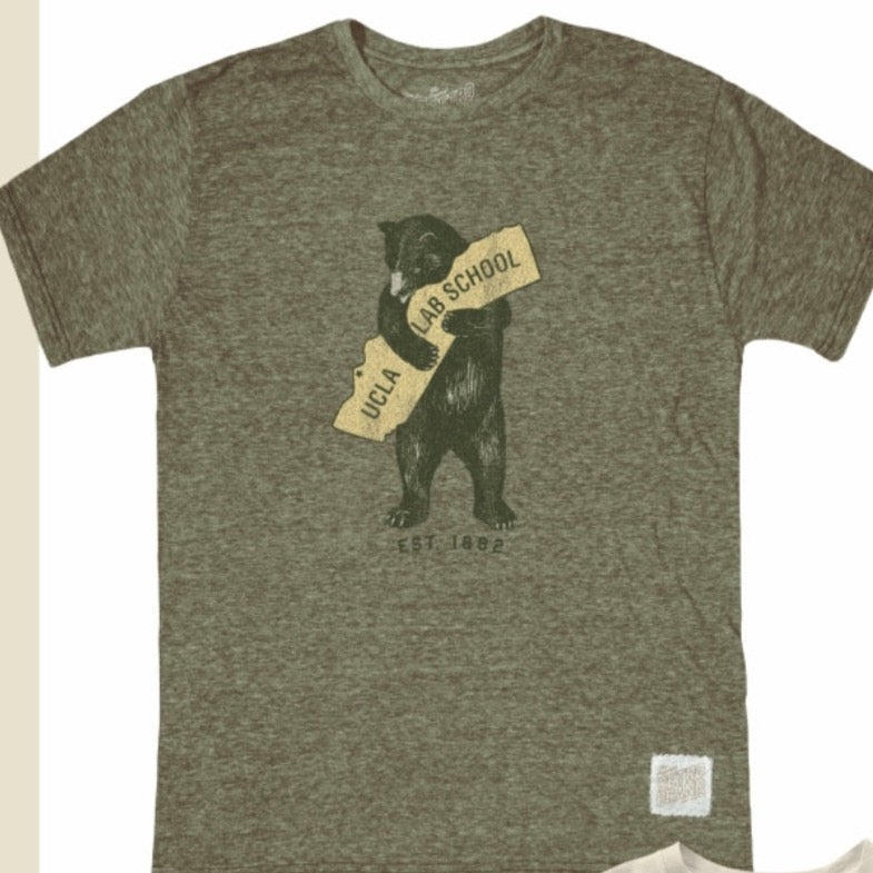 Bear Hug "1882" ADULT Retro Brand Tee (military green)